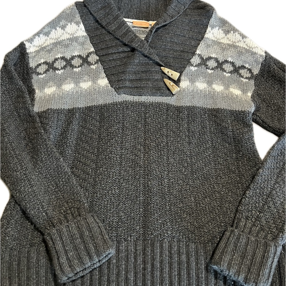 Gray Knit Women's Sweater